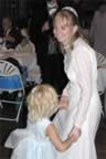 Sara with the flower girl (25kb)