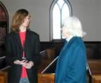 Christopher with Kathye Foster (his godmother) (23kb)